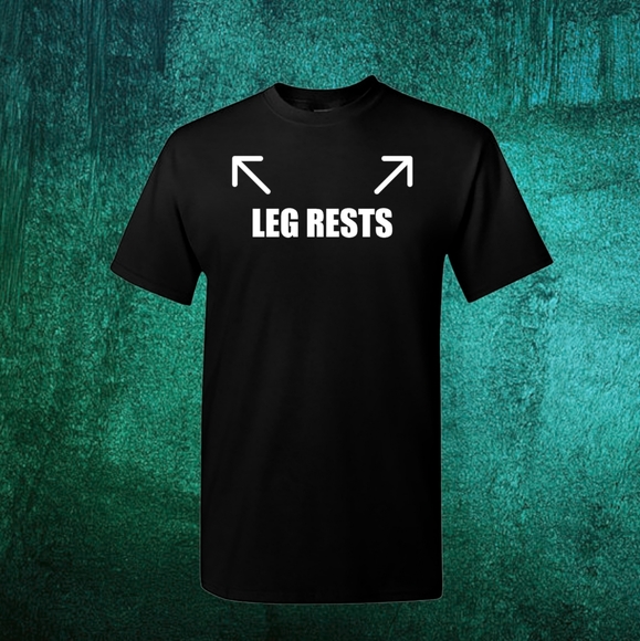 Leg Rests Men's T-shirt Dirty Humor Plus Size - Picture 1 of 1